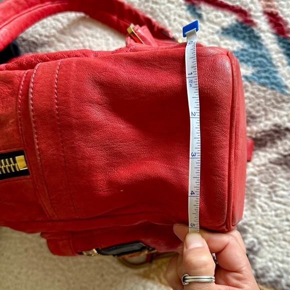 MCM Unisex Stark Leather Insignia Red Backpack - Picture 17 of 17